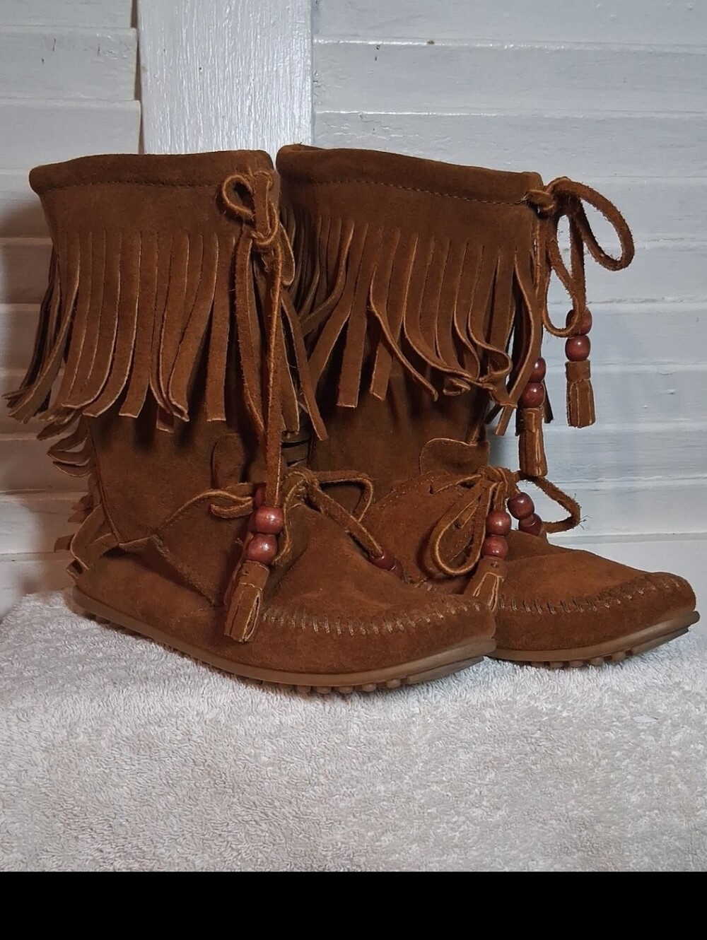 Minnetonka Fringe Moccasins